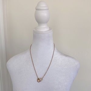 Necklace Rose Gold Plated Over Stainless Steel